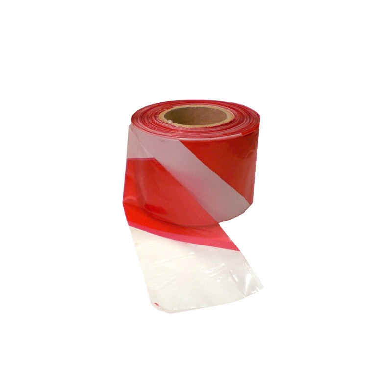 Výstražná, bezpečnostní páska bílo-červená role 200bm x 80mm