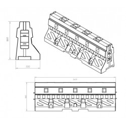 Bariera Plastcon 860 - jednostronna