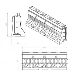 Bariera Plastcon 860 - jednostronna