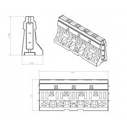 Bariera Plastcon 860 - jednostronna