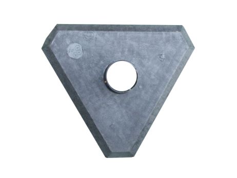 Sloupek pro řetěz 90cm bílo-červený, betonový podstavec