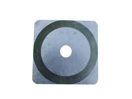 Zahrazovací sloupek k plastovému řetězu žluto - černý, 130 cm, gumová podstava