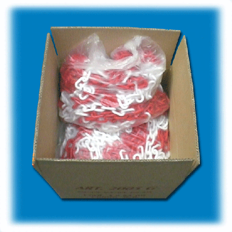 6 mm řetěz na cívce žluto-černý 50 bm