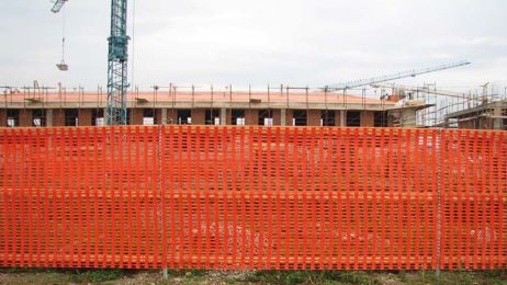 Oranžová stavební síť HDPE 100 cm x 50 m