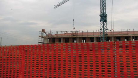 Oranžová stavební síť HDPE 180 cm x 50 m