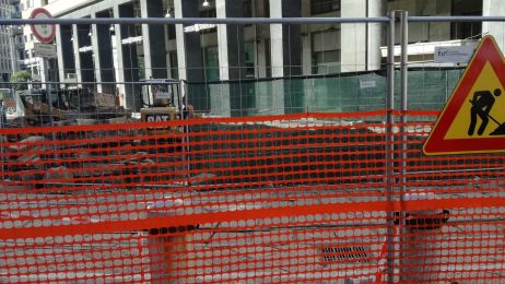 Oranžová stavební síť HDPE 180 cm x 50 m