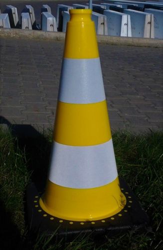 Dopravní kužel 50 cm PVC/REC žlutý