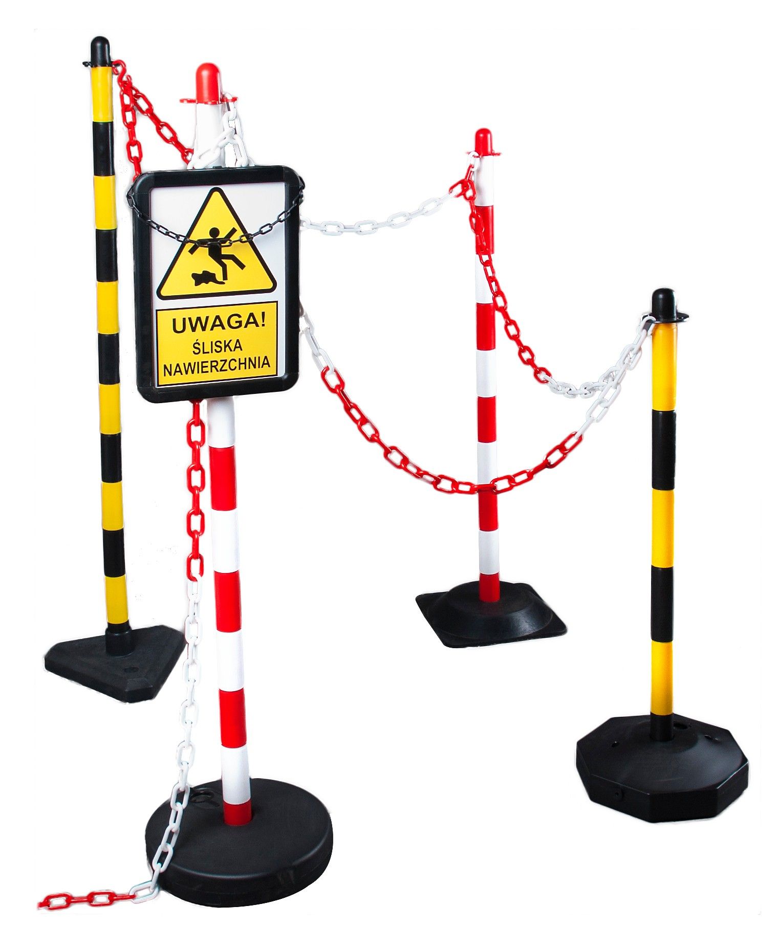 6 mm Plastový řetěz červený.