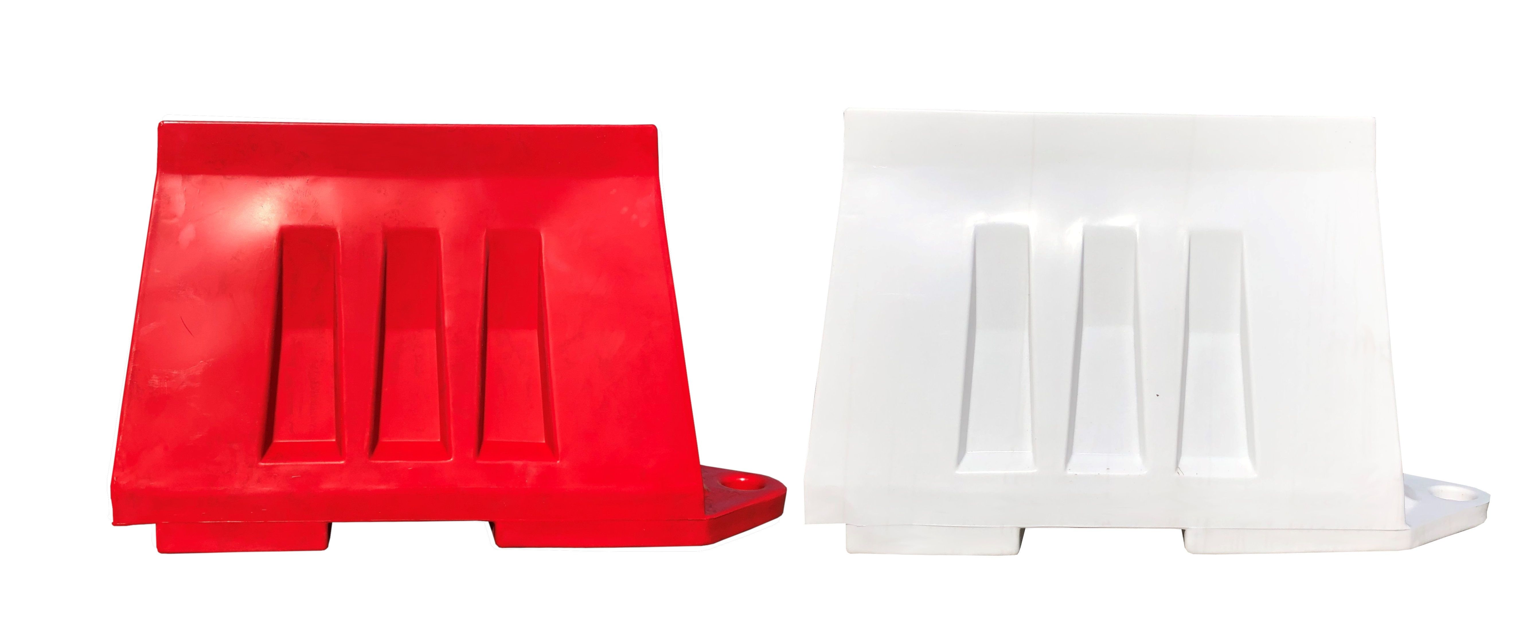 Silniční mobilní bariéra, svodidlo U-14/U-25, vysoká 80 cm, bílá