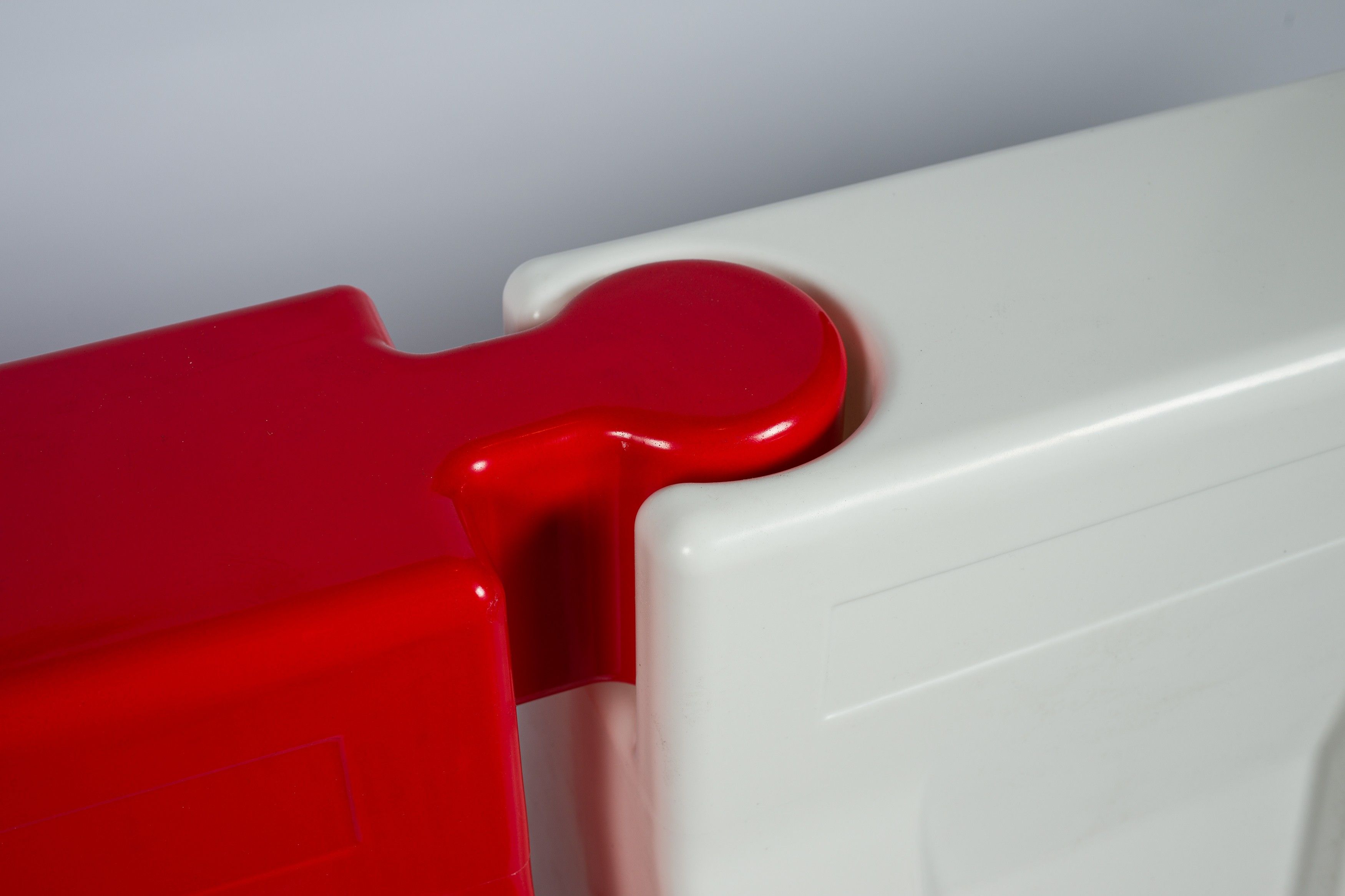 Silniční mobilní bariéra U-14 / U-25 výška 50 cm, bílá NL