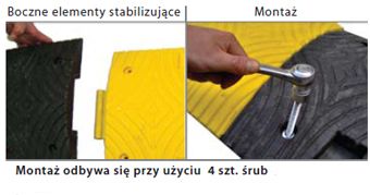 Zpomalovací práh Slowly 5 – sada 4,5 m, 50 mm