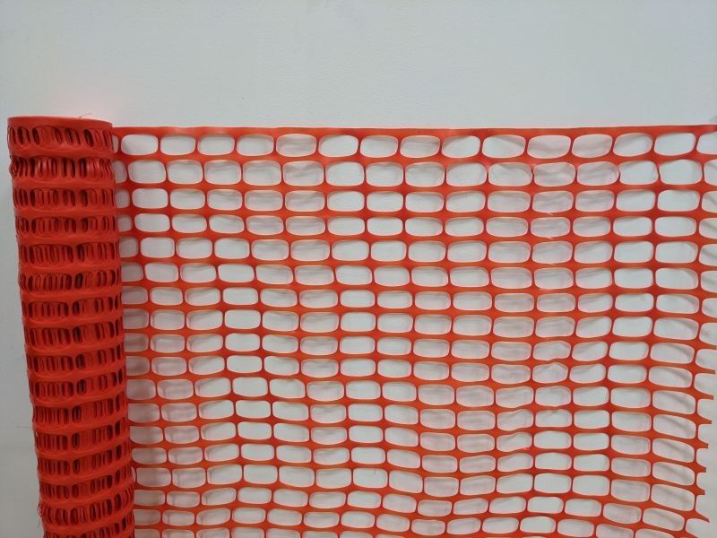 Oranžová stavební síť HDPE 100 cm x 50 m