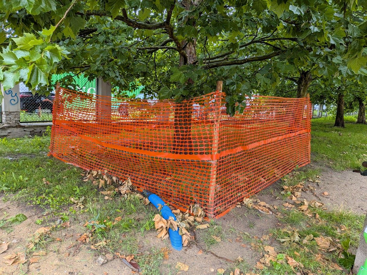 Oranžová stavební síť HDPE 150 cm x 50 m
