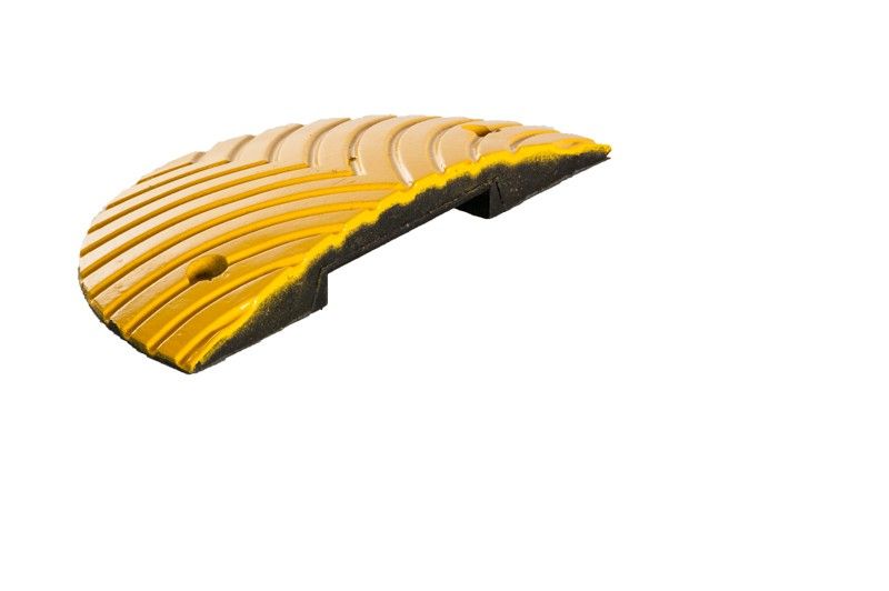 Černý koncový prvek zpomalovacího prahu Slowly 5 500x400x50