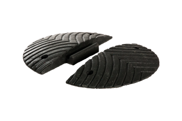 Speed bumper Slowly 5, end element 250x400x50 black