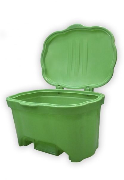 Container for salt or sand 250 L green