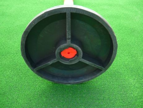 Zahrazovací výstražný sloupek 100 x Ø 6 cm, gumová podstava