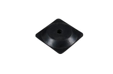 Plastový žluto-černý sloupek k řetězu 90 cm, plastová základna