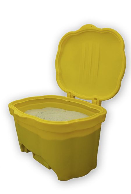 Container for salt or sand 400 L yellow