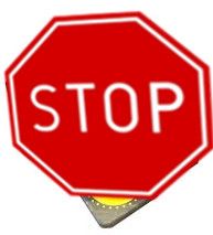 Octagonal Cone Sign 75/100 cm – 60 cm