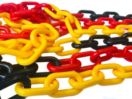 8mm 3K chain - yellow-red-black