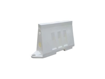 Silniční mobilní bariéra, svodidlo U-14/U-25, vysoká 80 cm, bílá