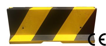 Concrete Barrier U-14b BPPS-1 Double-Sided – Painted Yellow / Black