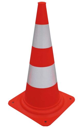 Reflective traffic cone 75 cm PVC