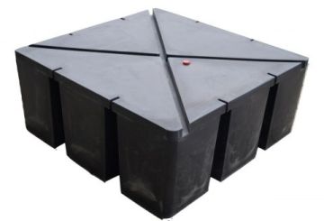 Pływak pomostowy 420L 100 cm X 100 cm X 42 cm