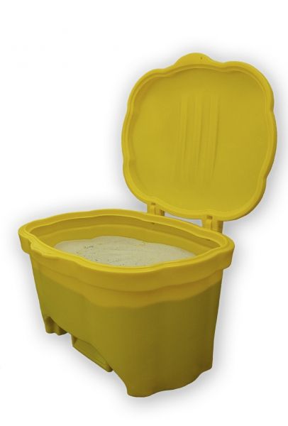 Salt or sand container 150 L yellow