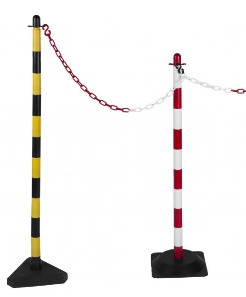 6 mm Plastový řetěz červený.