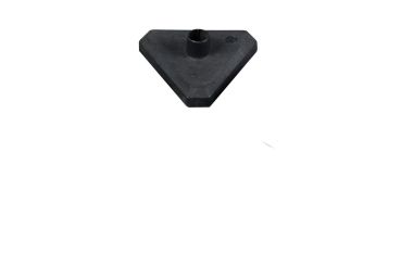 Sloupek pro řetěz 90cm bílo-červený, betonový podstavec