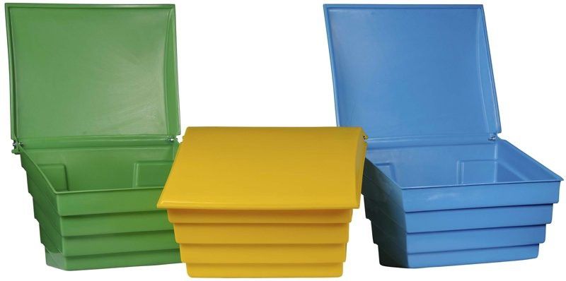 Sand and salt container 70 L (100 kg) blue