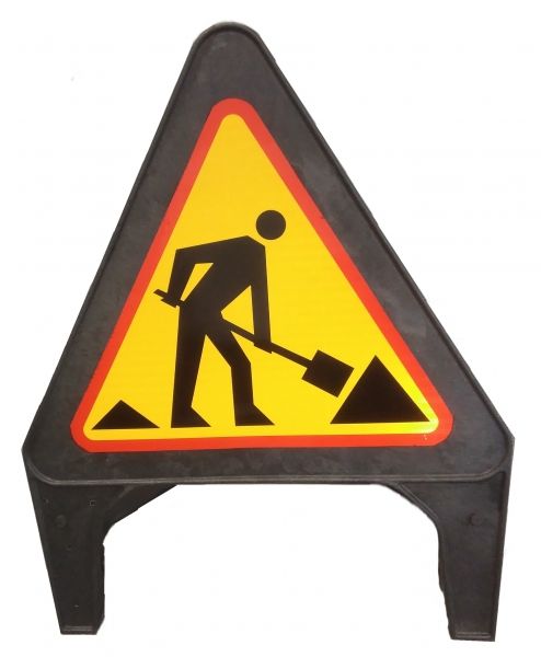 Tripod Sign Stand – Professional Base for Temporary Triangular Road Sign