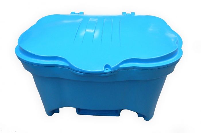 Container for salt or sand 150 L blue
