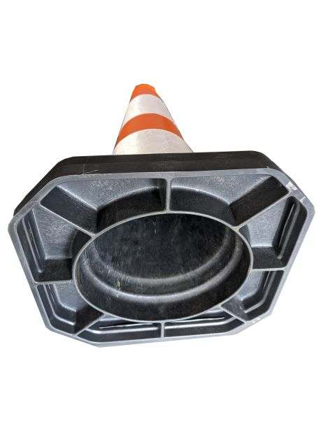 Pachołek drogowy 46 cm REC - odblaskowy