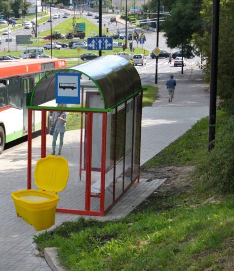 Pojemnik na piasek i sól 400 L zielony