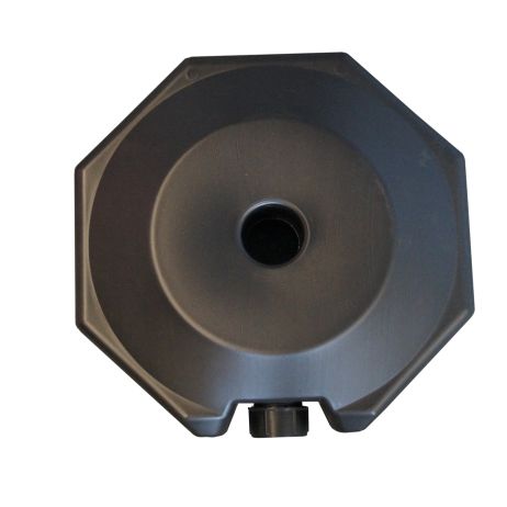 Słupek do łańcucha 90 cm - biało/czerwony - podstawa plastikowa octagon 6 kg