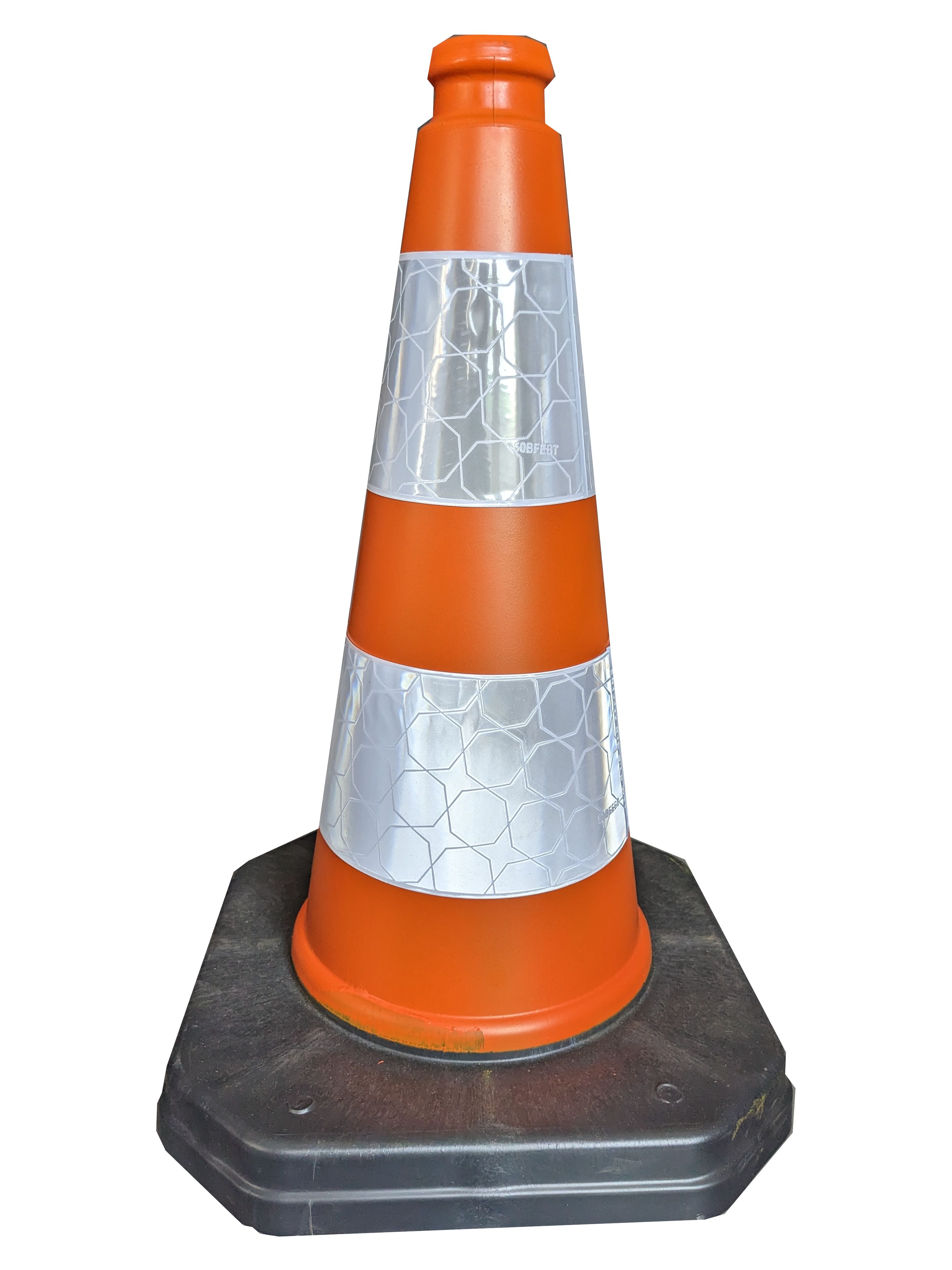 Pachołek drogowy 46 cm REC - odblaskowy