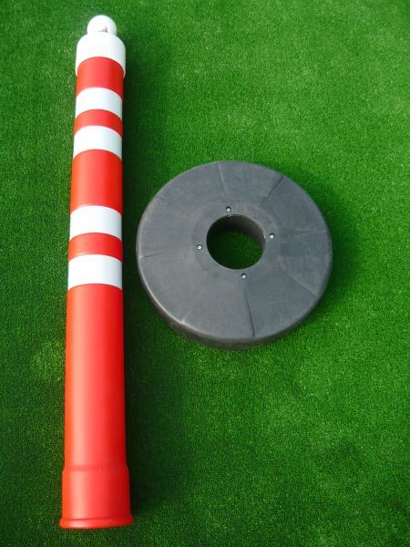 Słupek ostrzegawczy 120 x fi 11 cm plastik