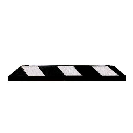 Rubber parking stopper 1200x145x100 PARKatVB White tape