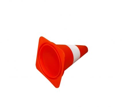 Dopravní kužel 30 cm PVC, odrazný  s mikrokuličkami