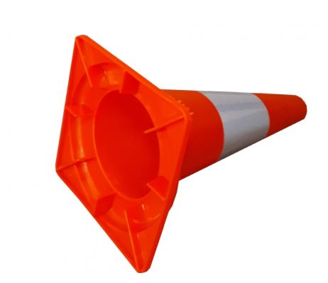 Dopravní kužel 34 cm PVC / Váha 0,5 kg Reflexni