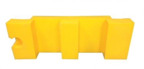 Cestná mobilná bariéra U-14 / U-25 výška 50 cm - žltá