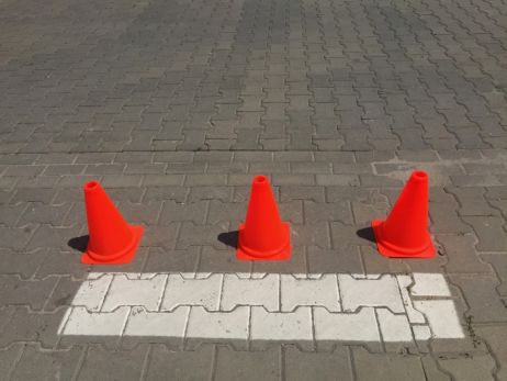 Dopravní kužel 300 mm PVC - bez pruhů