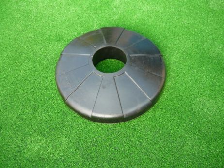 Zahradzovací výstražný stĺpik 65 x Ø 11 cm, gumový podstavec