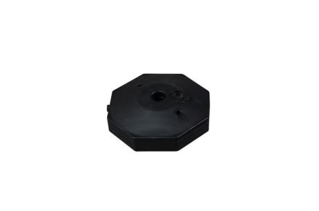 Plastový stĺpik na reťaz bielo-červený 90 cm, plastový podstavec OCTAGON