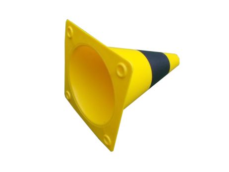 Dopravní kužel 30 cm PE – žluto/černý