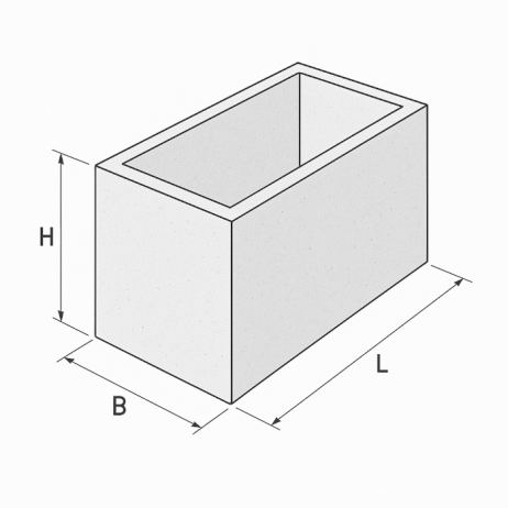 BetónBox 60x60x60