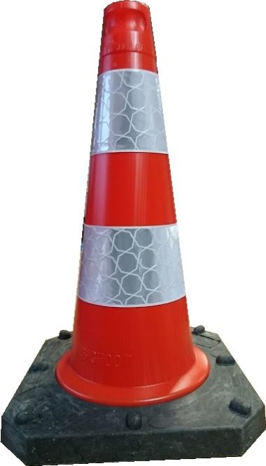 Dopravní kužel reflexní 50 cm PE/REC